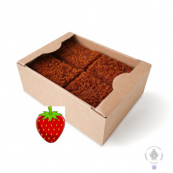 №3 Пряник 1кг с фруктовой начинкой Клубника в Рубцовске
